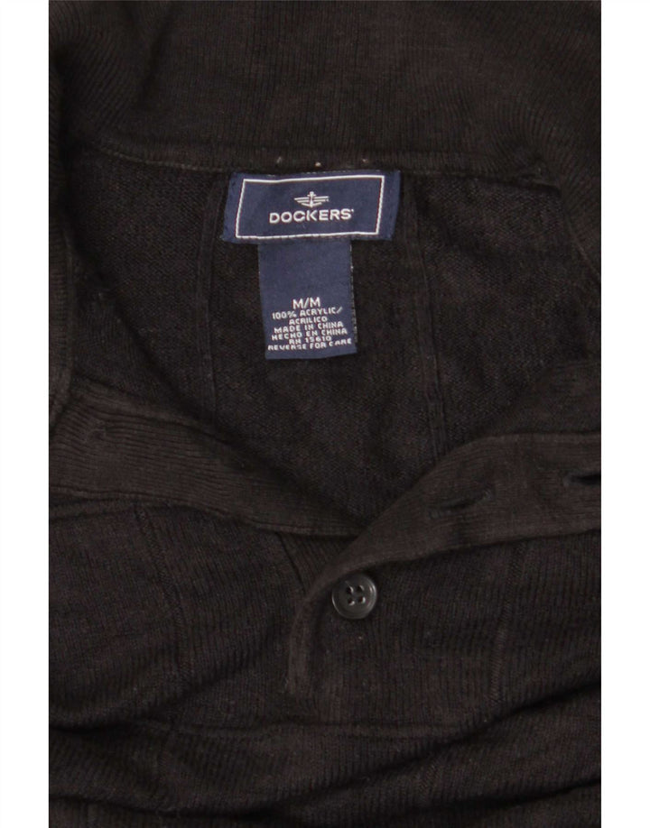 Dockers Pull Col Polo Homme Noir Moyen Acrylique