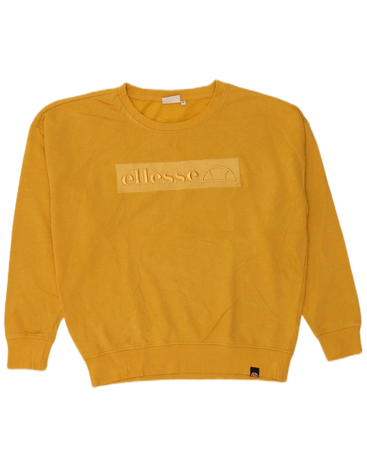 Ellesse Sweat-shirt graphique en coton jaune moyen |