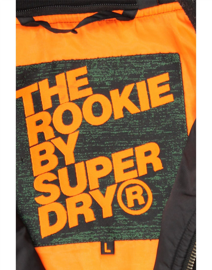 Superdry Hommes The Rookie Bomber Jacket UK 40 Large Noir