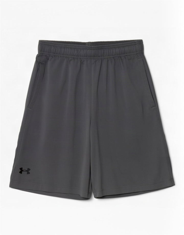 Under Armour Short de Sport Coupe Ample Homme Petit Gris Polyester