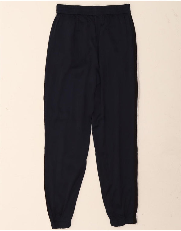 Zara Pantalon de survêtement pour femme Joggers UK 4 XS Bleu marine Colourblock