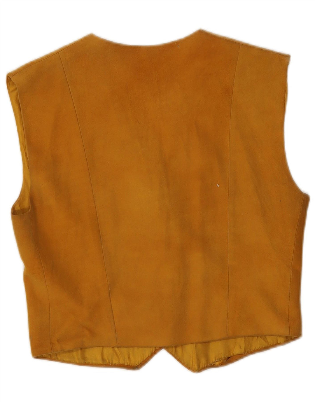 gilet en daim femme vintage UK 8 Petit Beige