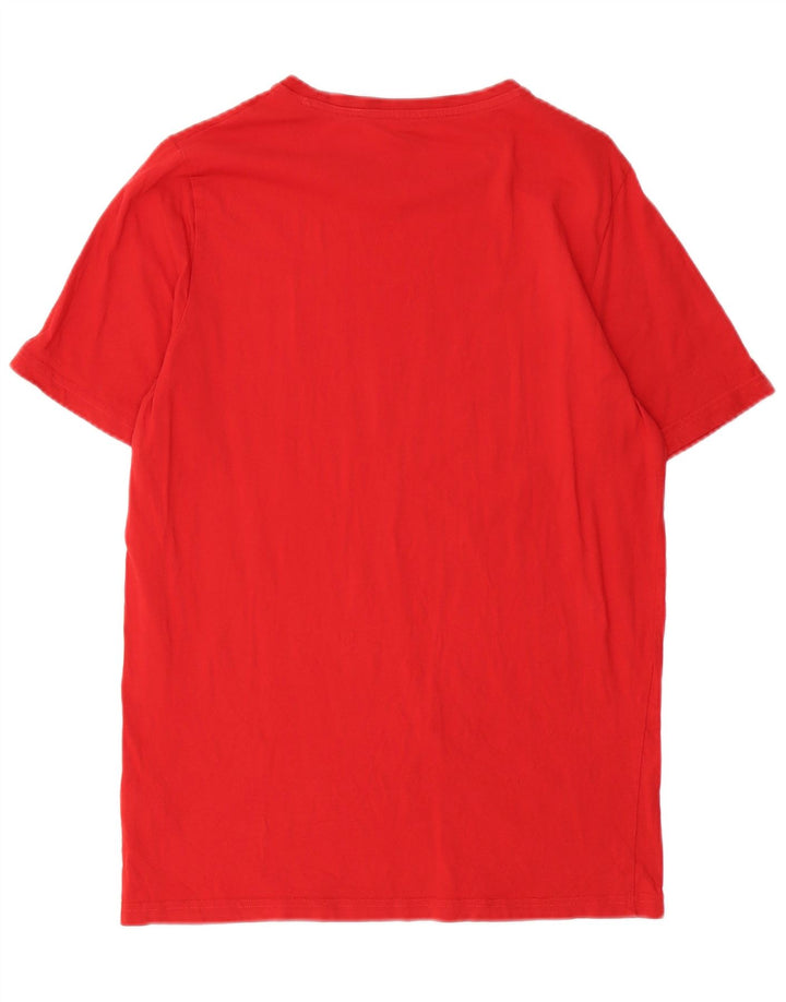 PUMA T-Shirt Graphique Homme Rouge Moyen Coton