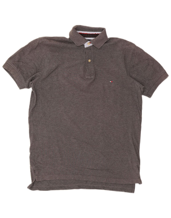 Tommy Hilfiger Polo Homme Petit Gris Coton