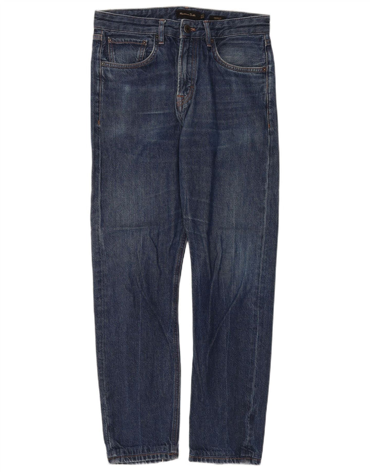MASSIMO DUTTI Jean droit homme EU 38 Small W30 L30 bleu coton