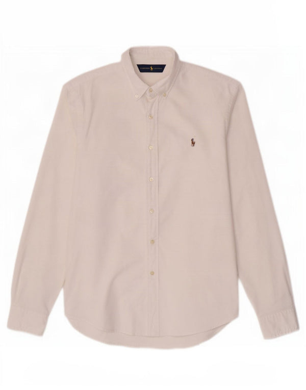 Ralph Lauren Chemise Oxford extensible pour homme, coupe ajustée, grand blanc