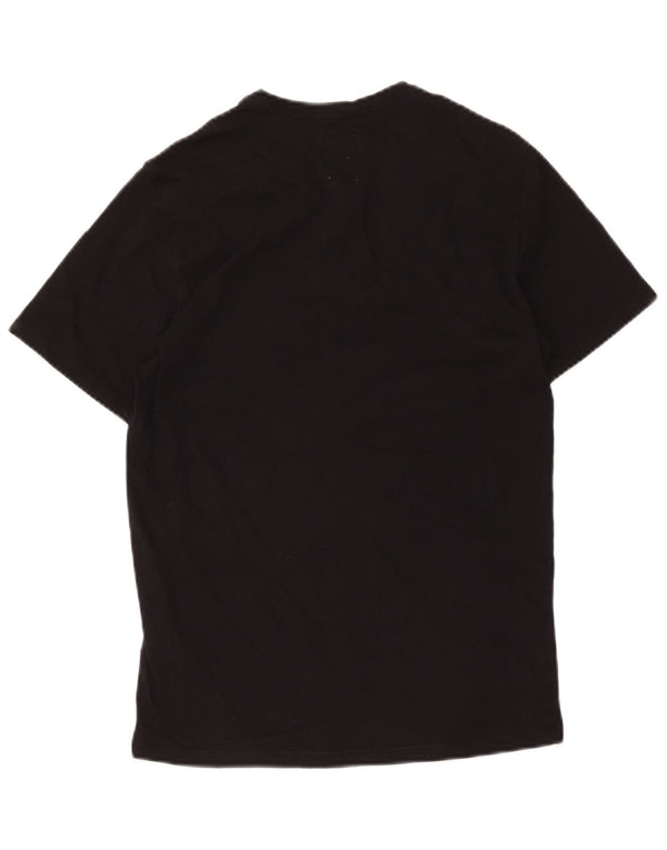 Guess T-Shirt Graphique Homme UK 34 XS Noir Coton