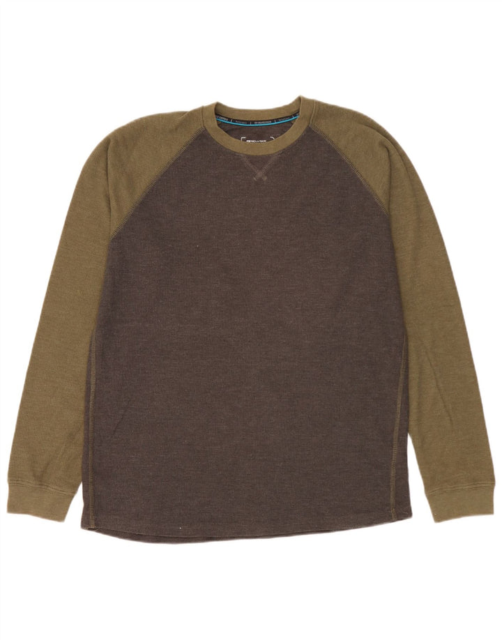 Mountain Warehouse Haut IsoCool à Manches Longues pour Homme Gris Colorblock