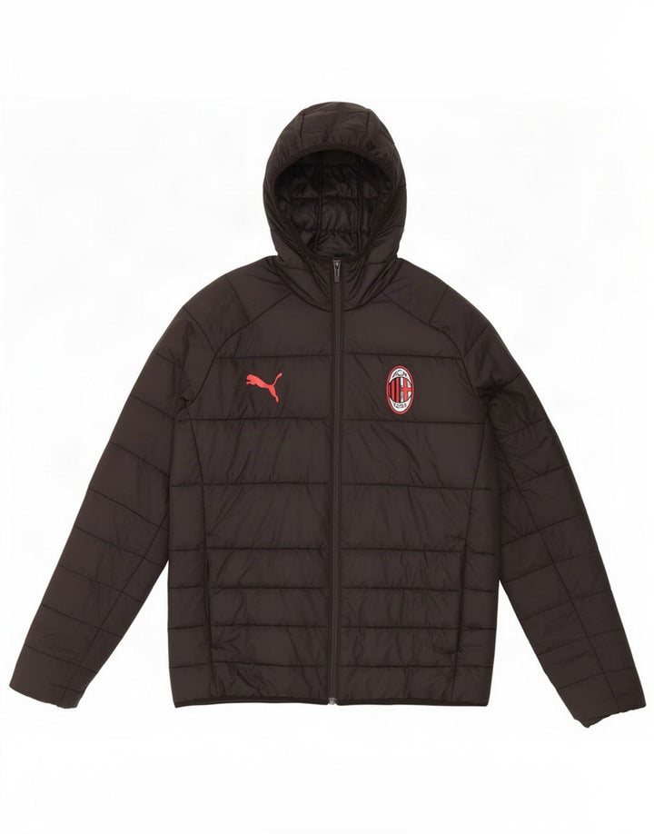 Puma Veste rembourrée à capuche AC Milan Garçon 13-14 ans Noir Polyester