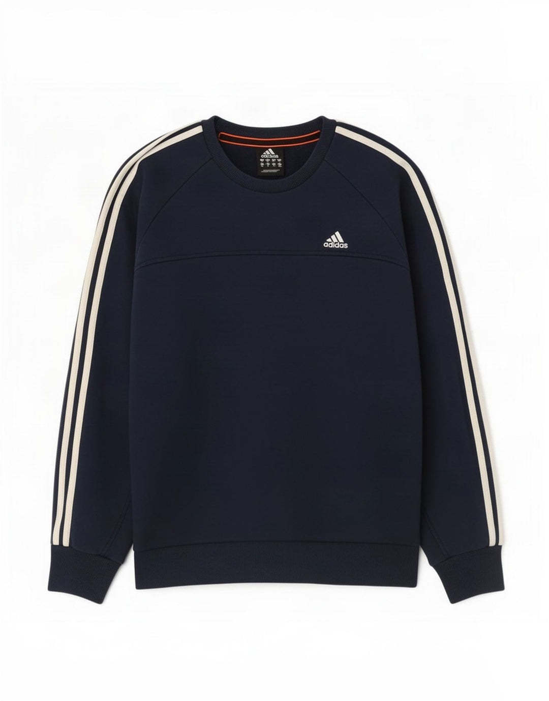 Adidas Sweat-Shirt Homme Bleu Marine Moyen Coton