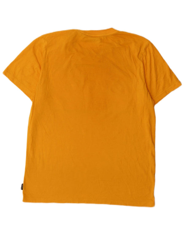 Superdry T-Shirt Graphique Top XL Jaune Coton Homme