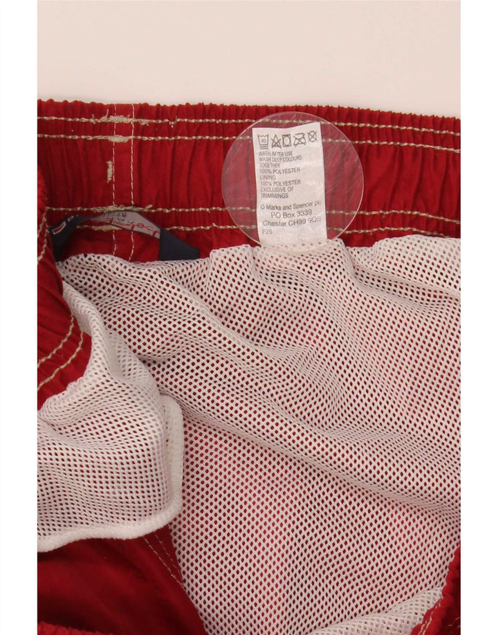 Marks & Spencer Short de bain homme grand rouge polyester