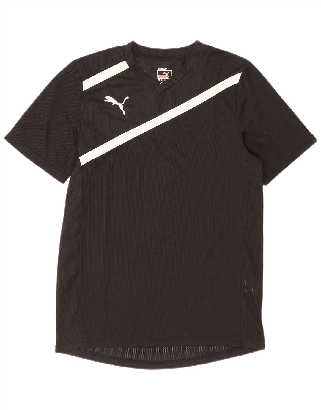 Puma T-Shirt Homme Petit Noir Rayé Polyester