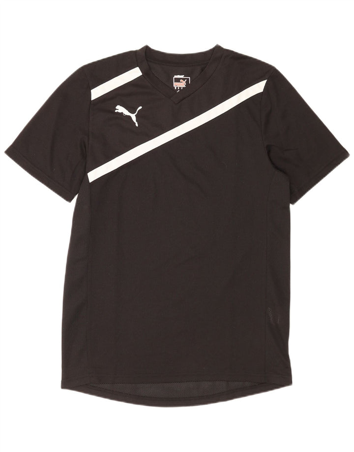 Puma T-Shirt Homme Petit Noir Rayé Polyester