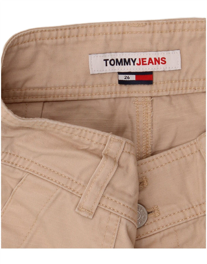 Tommy Hilfiger Short cargo taille haute pour femme W26 Petit beige