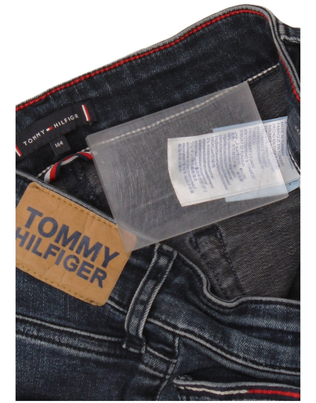 TOMMY HILFIGER Jean skinny fille 13-14 ans W28 L29 Bleu marine Coton