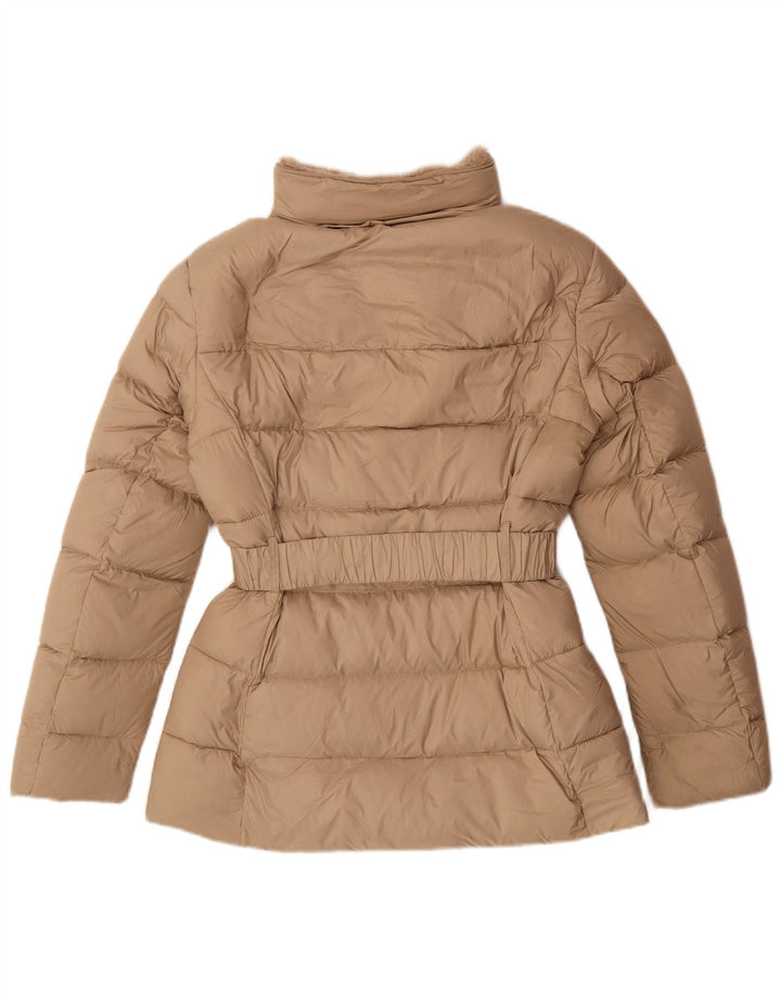 Zara Veste matelassée pour femme UK 10 Small Beige Polyester
