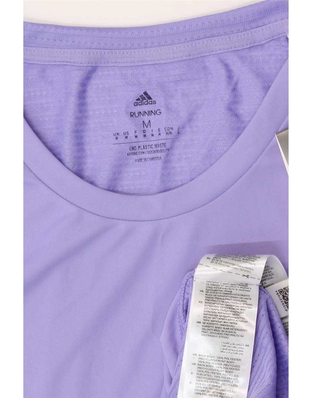 Adidas Homme Aeroready T-Shirt Top Violet Moyen Polyester