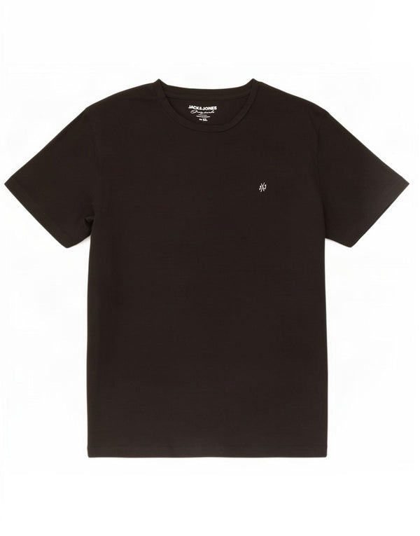 Jack & Jones T-Shirt Homme Top XL Noir Coton