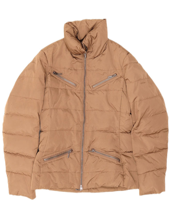 Geox Veste matelassée surdimensionnée Respira pour femme UK 8 Small Beige Polyester