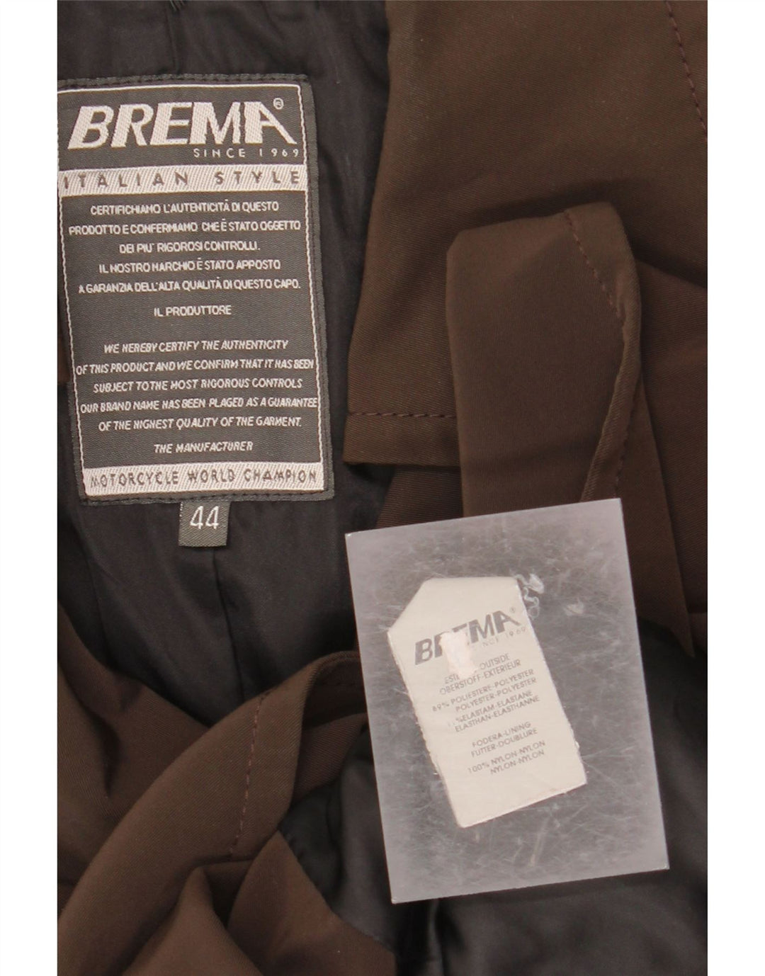 BREMA Trench-Coat Croisé Femme IT 44 Marron Moyen Polyester