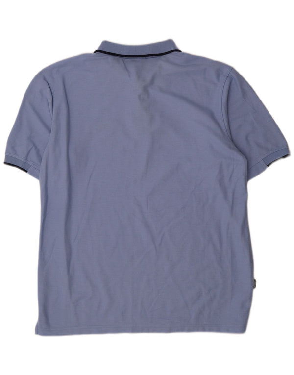 Umbro Mens Polo Shirt XL Blue Polyester