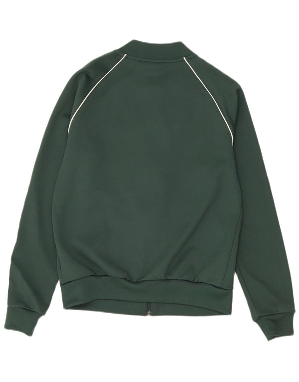 Adidas Veste de survêtement coupe régulière pour femme UK 10 Petit Vert Polyester
