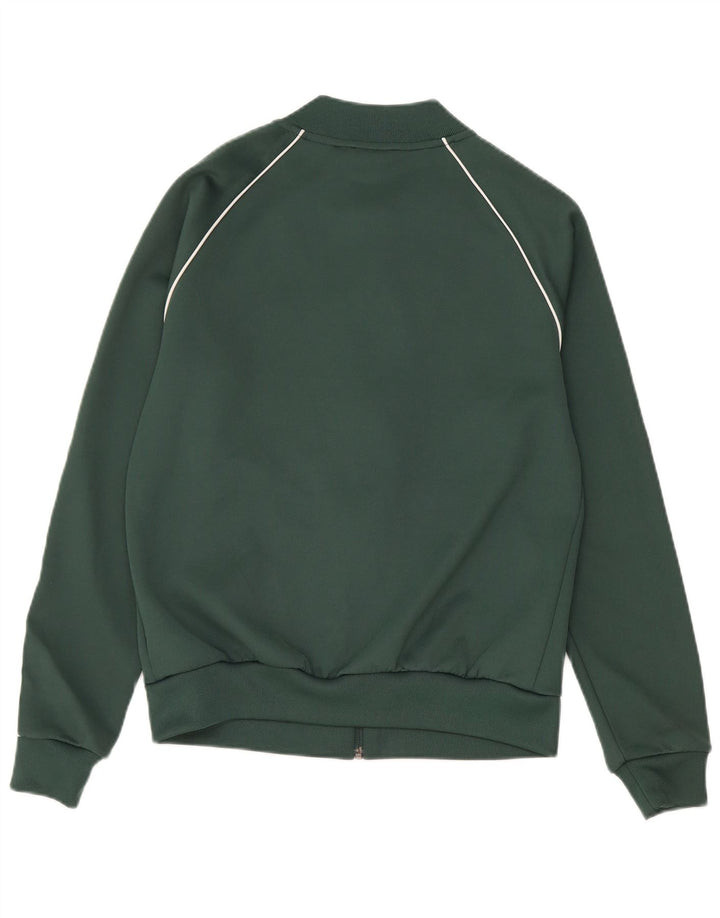 Adidas Veste de survêtement coupe régulière pour femme UK 10 Petit Vert Polyester