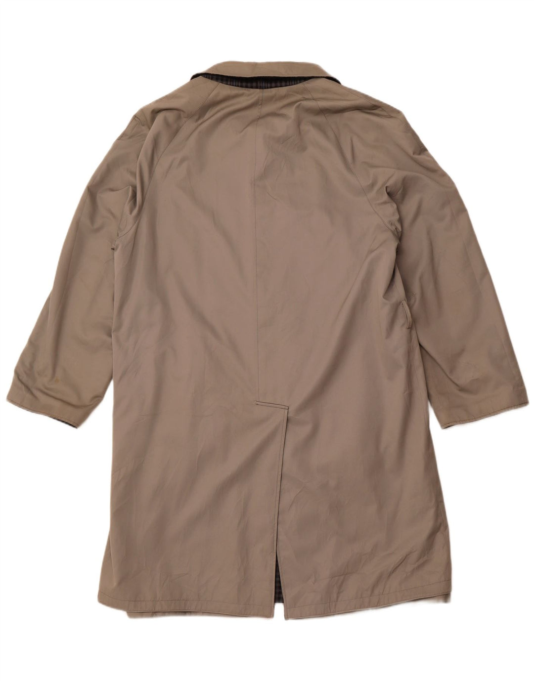 DIOLEN Trench réversible pour homme UK 40 Grand gris à carreaux en polyester