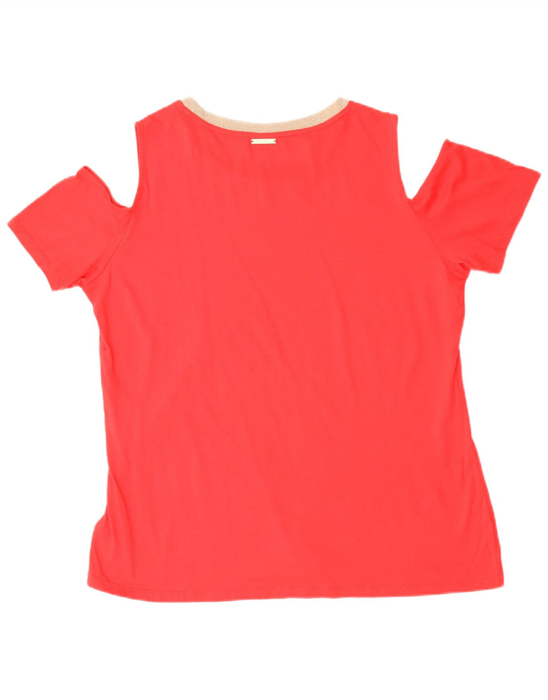 Michael Kors T-shirt à épaules dénudées pour femme UK 18 XL Coton rouge
