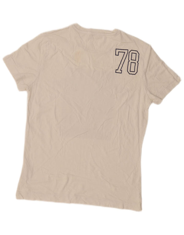 Calvin Klein Jeans T-Shirt Graphique Homme Blanc Moyen Coton