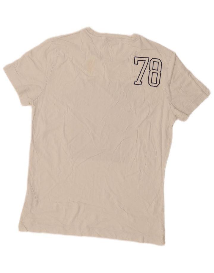 Calvin Klein Jeans T-Shirt Graphique Homme Blanc Moyen Coton