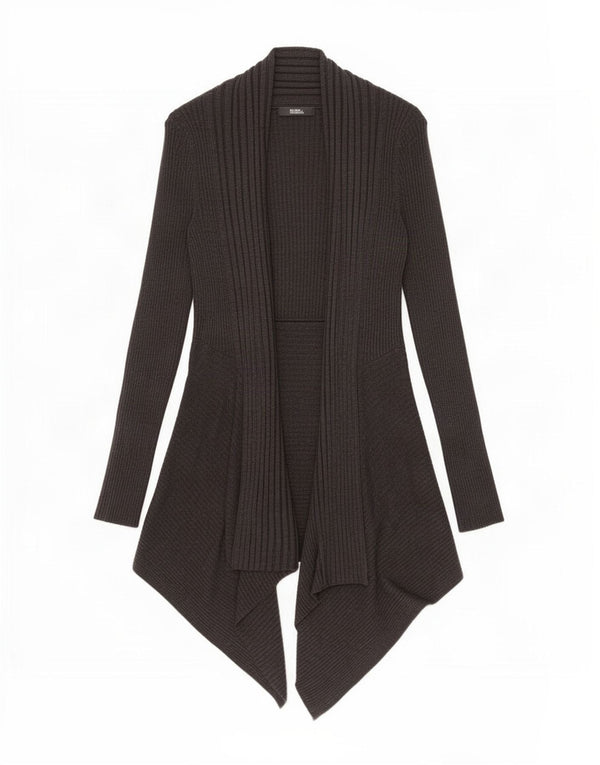 Marks & Spencer Pull cardigan ouvert long pour femme UK 8 Small Gris