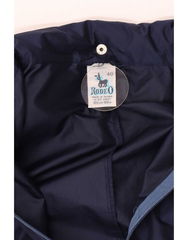 Rodeo Combinaison à capuche Workwear pour homme en nylon color block bleu moyen