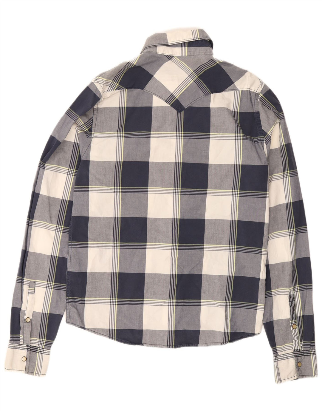 HOLLISTER Chemise Homme Bleu Marine Moyen Carreaux Coton