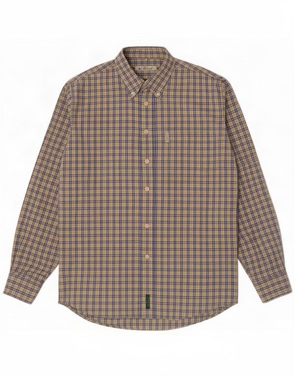 Ben Sherman Chemise homme grand carreaux bleus en coton