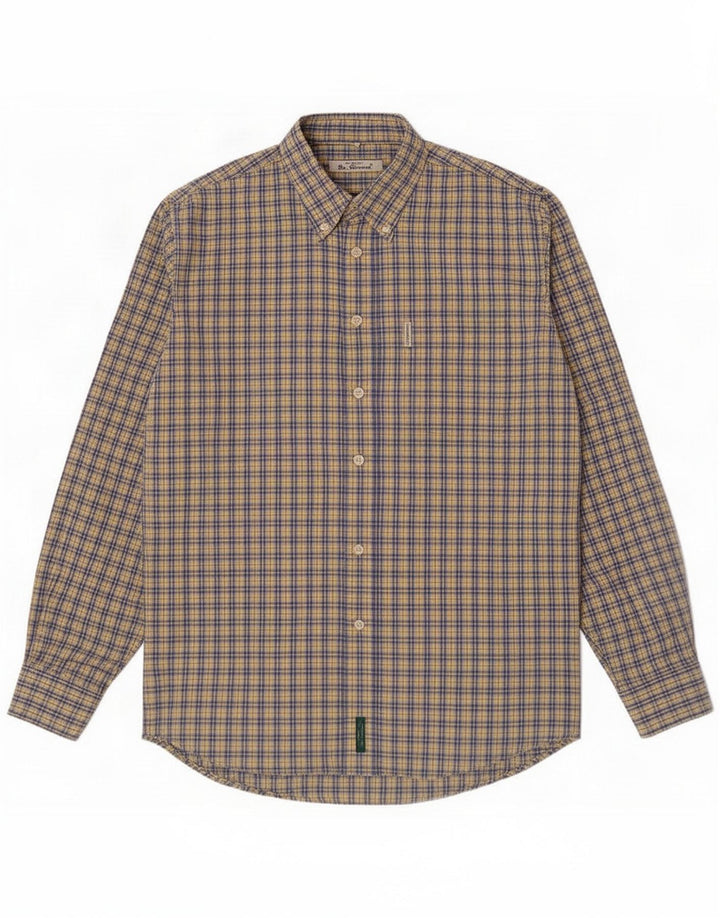Ben Sherman Chemise homme grand carreaux bleus en coton