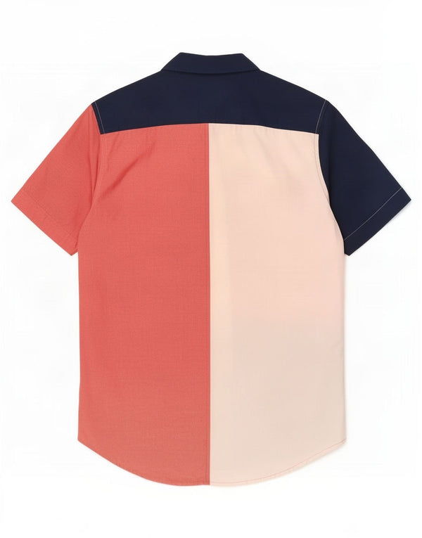 Tommy Hilfiger Chemise à manches courtes pour homme Small Multicolore Colourblock