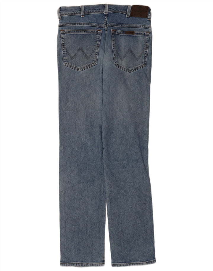 Wrangler Jean droit coupe droite W32 L34 pour homme en coton bleu