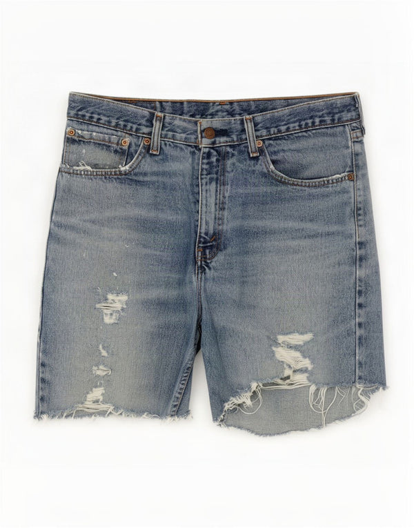 Levi's Short en Jean 751 Distressed W34 Homme Bleu Moyen