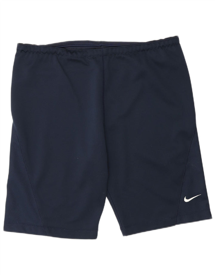 Nike Short de sport pour homme Taille L Bleu marine