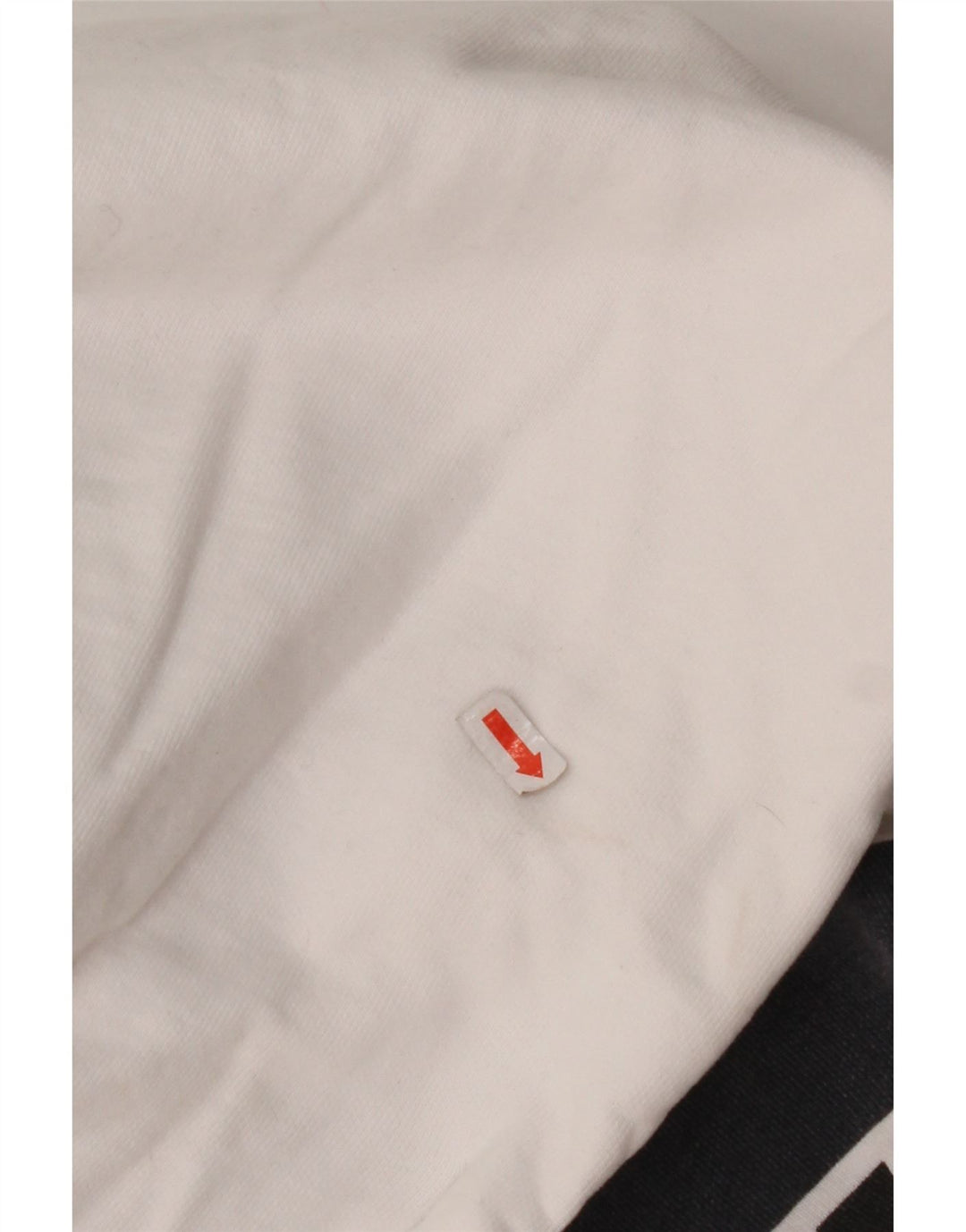 LEVI'S Pull à capuche graphique pour femme UK 14 en coton blanc moyen