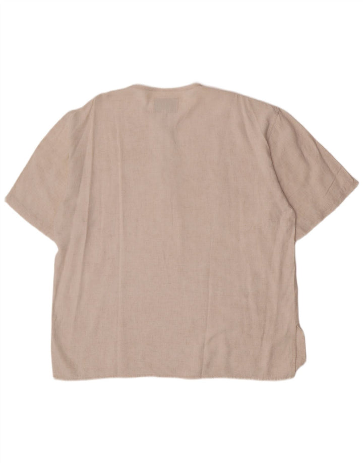 Tipo' S Chemise pull à manches courtes pour homme XL Beige Viscose