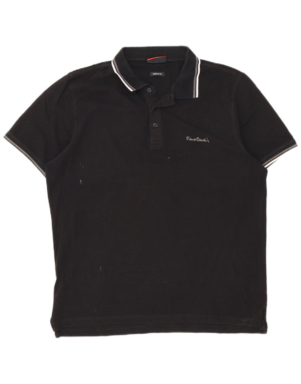 Pierre Cardin Polo Regular Homme XL Noir Coton