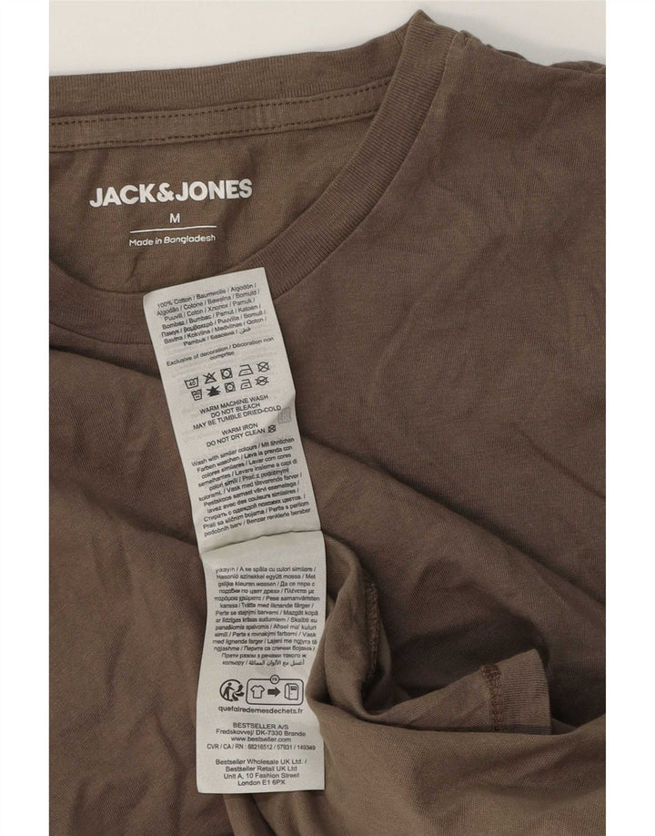 Jack & Jones T-Shirt Homme Marron Moyen Coton