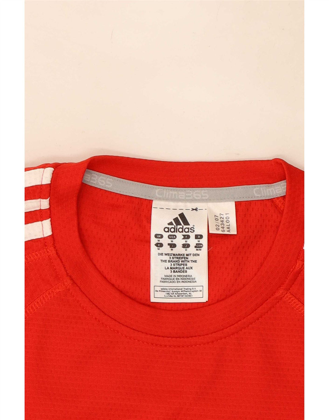 Adidas Homme Kruger Graphic T-Shirt Top Rouge Moyen Polyester
