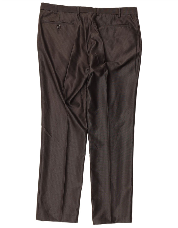 Angelo Litrico Costume 3 pièces pour homme EU 54 2XL W38 L30 Gris à fines rayures classique