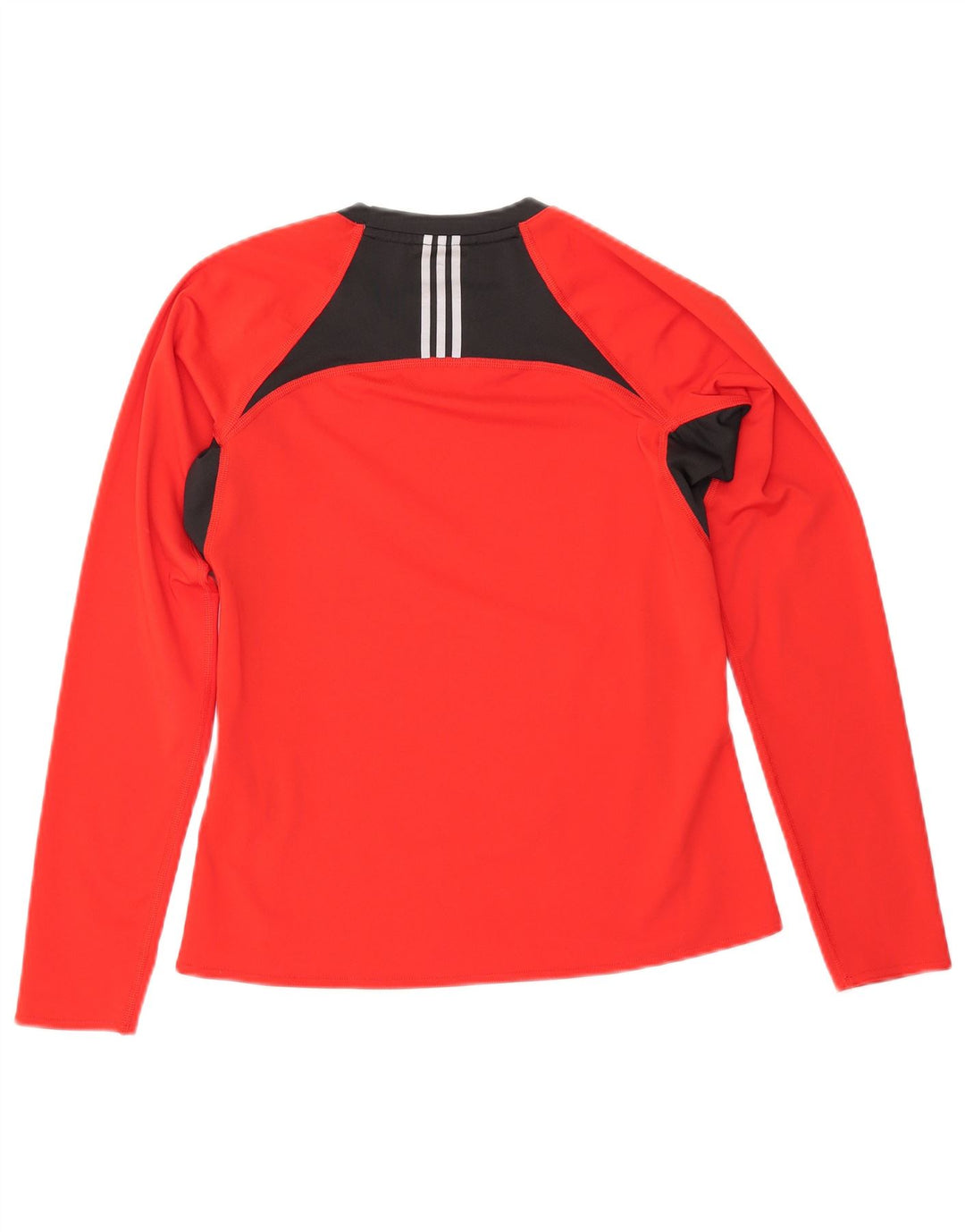 ADIDAS Haut Climacool à manches longues pour femme UK 12 Rouge moyen Colourblock