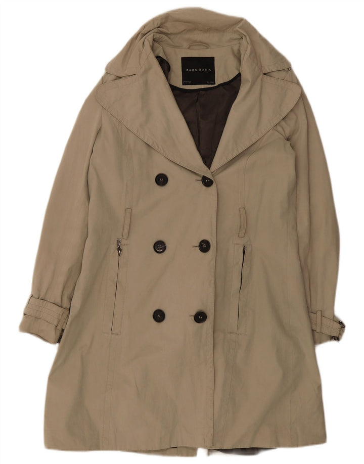 Zara Trench Femme UK 16 Large Beige