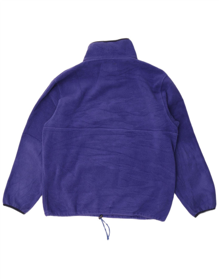 Aesse Pull polaire à col zippé pour homme XL Bleu Polyester